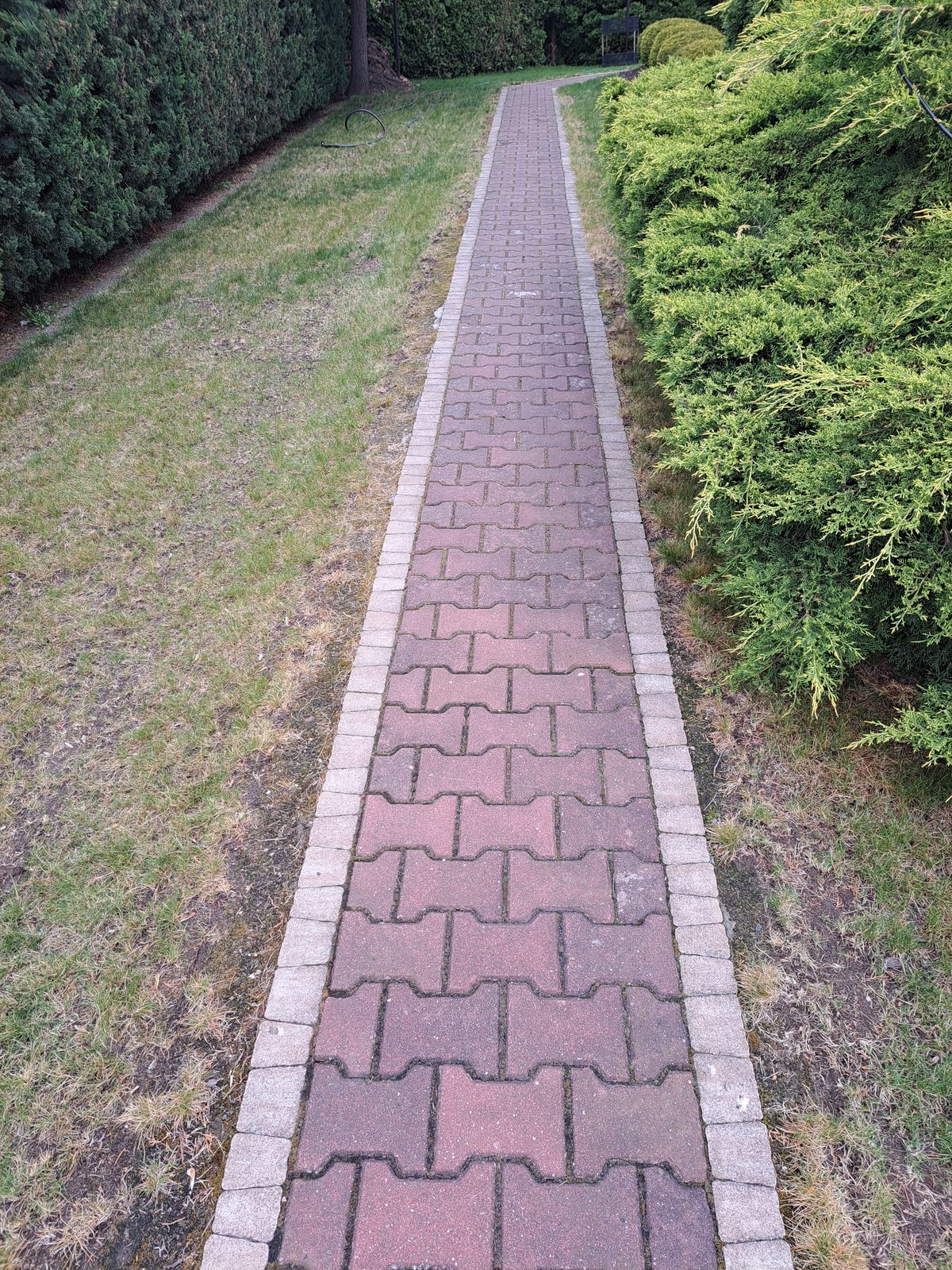 Chodnik przed myciem