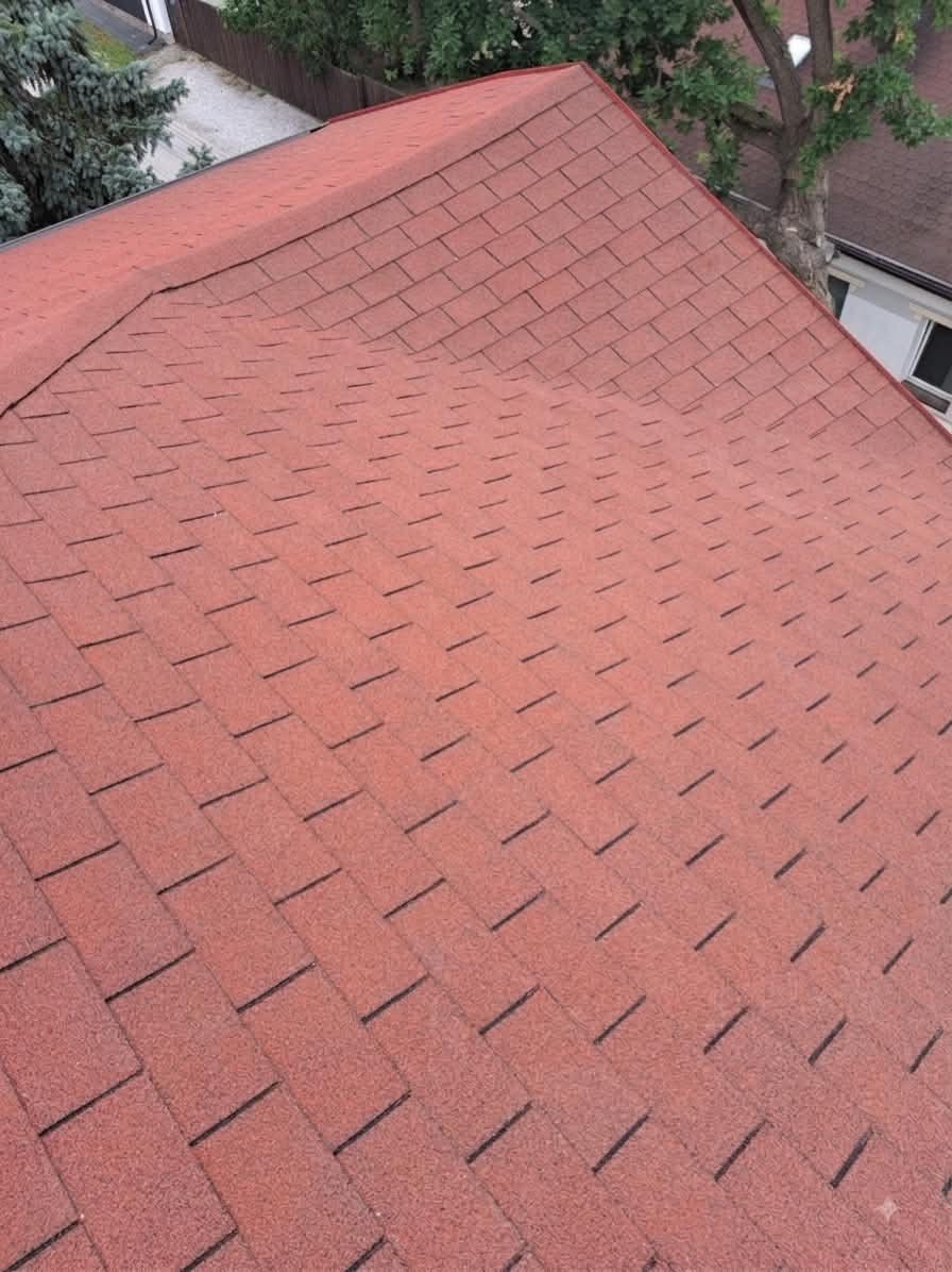 Dach z gontu bitumicznego po myciu